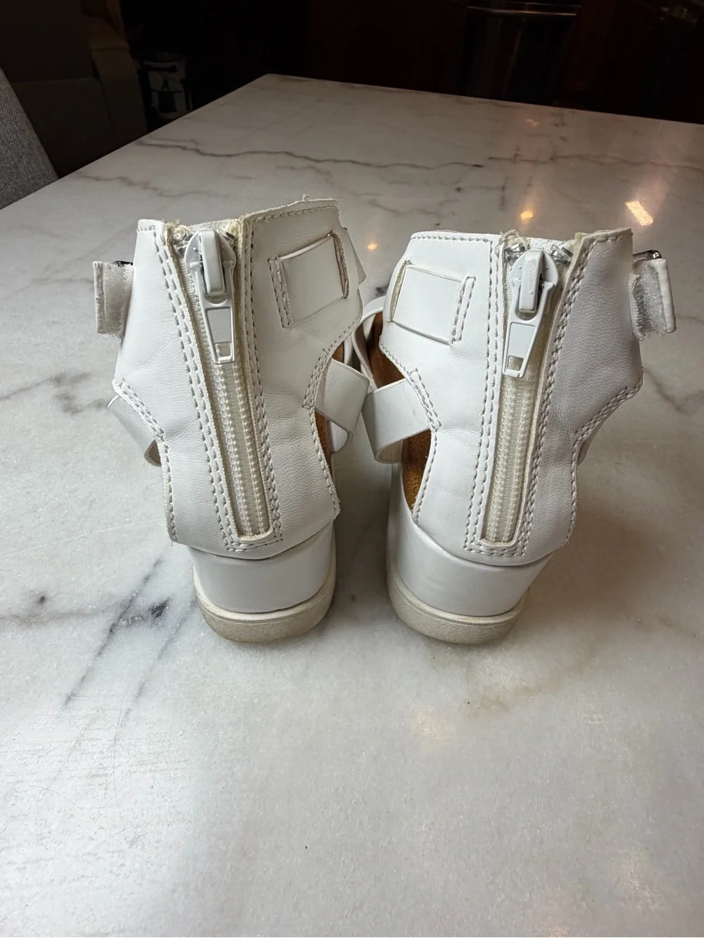 Mia Girls' White Ankle Strap Dress Sandals - Comfortable Everyday Style